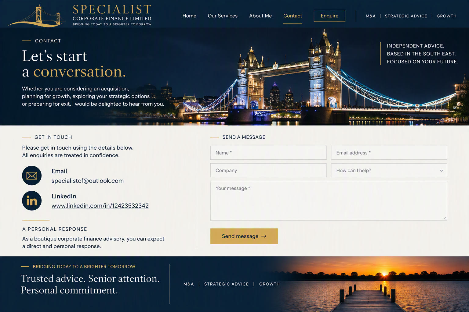 Contact Specialist Corporate Finance Limited